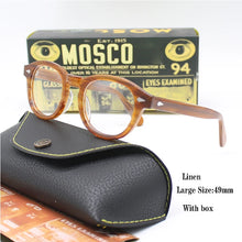 Load image into Gallery viewer, Optical Eyeglasses Frame Men Women Johnny Depp LEMTOSH Vintage Glasses Computer Acetate Spectacle Frame For Male Clear Lens
