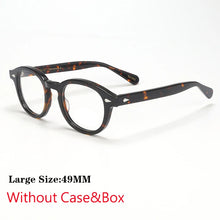 Load image into Gallery viewer, Optical Eyeglasses Frame Men Women Johnny Depp LEMTOSH Vintage Glasses Computer Acetate Spectacle Frame For Male Clear Lens