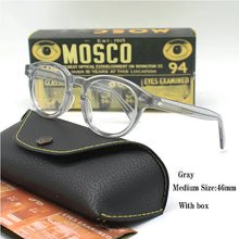 Load image into Gallery viewer, Optical Eyeglasses Frame Men Women Johnny Depp LEMTOSH Vintage Glasses Computer Acetate Spectacle Frame For Male Clear Lens