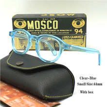 Load image into Gallery viewer, Optical Eyeglasses Frame Men Women Johnny Depp LEMTOSH Vintage Glasses Computer Acetate Spectacle Frame For Male Clear Lens