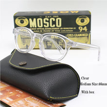 Load image into Gallery viewer, Optical Eyeglasses Frame Men Women Johnny Depp LEMTOSH Vintage Glasses Computer Acetate Spectacle Frame For Male Clear Lens