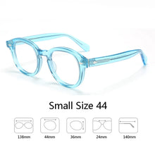 Load image into Gallery viewer, Optical Eyeglasses Frame Men Women Johnny Depp LEMTOSH Vintage Glasses Computer Acetate Spectacle Frame For Male Clear Lens