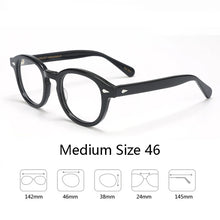 Load image into Gallery viewer, Optical Eyeglasses Frame Men Women Johnny Depp LEMTOSH Vintage Glasses Computer Acetate Spectacle Frame For Male Clear Lens