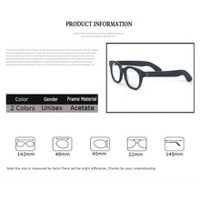 Load image into Gallery viewer, Optical Eyeglasses Frame Men Women Johnny Depp VILDA Vintage Glasses Computer Acetate Spectacle Frame For Male Clear Lens