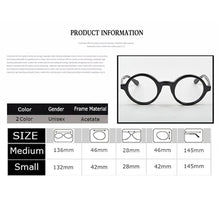 Load image into Gallery viewer, Optical Eyeglasses Frame Men Women With Case&amp;Box Vintage Round Johnny Depp Computer Glasses Spectacle Frame Male Clear Lens