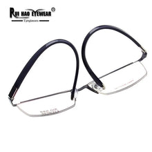 Load image into Gallery viewer, Optical Eyeglasses Frame Rectangle Prescription Glasses Super Light Stainless Steel Eyewear Frames TR90 Temple Spectacles 9963