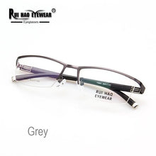 Load image into Gallery viewer, Optical Eyeglasses Frame Rectangle Prescription Glasses Super Light Stainless Steel Eyewear Frames TR90 Temple Spectacles 9963