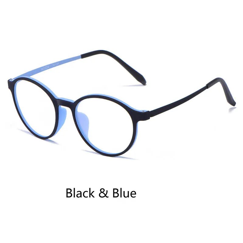 Optical Glasses Frame Women Ultralight Pure Titanium Glasses Frame Men Round Big Spectacles Frame Prescription Glasses