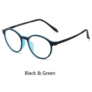Optical Glasses Frame Women Ultralight Pure Titanium Glasses Frame Men Round Big Spectacles Frame Prescription Glasses