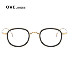 Load image into Gallery viewer, Optical Pure Titanium Retro Glasses Frame Women Men  Vintage eyeglasses frames Myopia Prescription glasses Korean eyewear