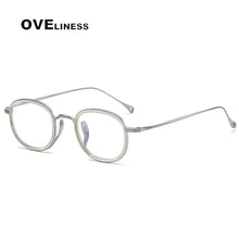 Load image into Gallery viewer, Optical Pure Titanium Retro Glasses Frame Women Men  Vintage eyeglasses frames Myopia Prescription glasses Korean eyewear