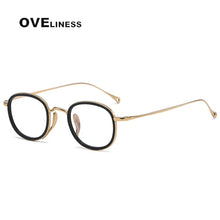 Load image into Gallery viewer, Optical Pure Titanium Retro Glasses Frame Women Men  Vintage eyeglasses frames Myopia Prescription glasses Korean eyewear