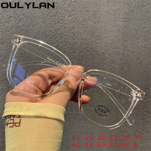 Load image into Gallery viewer, Oulylan -1.0 1.5 2.0 2.5 to -6 Finished Myopia Glasses Women Men  Nearsighted Eyewear Oversized Eyeglasses with Diopters Minus