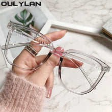 Load image into Gallery viewer, Oulylan -1.0 1.5 2.0 2.5 to -6 Finished Myopia Glasses Women Men  Nearsighted Eyewear Oversized Eyeglasses with Diopters Minus