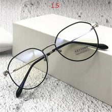 Load image into Gallery viewer, Oulylan -1.0-1.5-2.0 to-4.0 Metal Finished Myopia Glasses Men Women Anti Blue Light Eyeglasses Prescription Shortsighted Eyewear