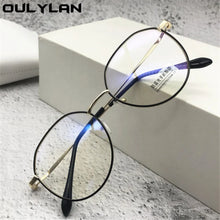 Load image into Gallery viewer, Oulylan -1.0-1.5-2.0 to-4.0 Metal Finished Myopia Glasses Men Women Anti Blue Light Eyeglasses Prescription Shortsighted Eyewear