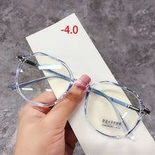 Load image into Gallery viewer, Oulylan -1.75 2.0 2.5 3.0 Finished Myopia Glasses Women Men Blue Light Blocking Glasses Students Shortsighted Eyeglasses -1.5