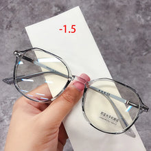 Load image into Gallery viewer, Oulylan -1.75 2.0 2.5 3.0 Finished Myopia Glasses Women Men Blue Light Blocking Glasses Students Shortsighted Eyeglasses -1.5