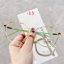 Load image into Gallery viewer, Oulylan -1.75 2.0 2.5 3.0 Finished Myopia Glasses Women Men Blue Light Blocking Glasses Students Shortsighted Eyeglasses -1.5