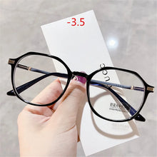 Load image into Gallery viewer, Oulylan -1.75 2.0 2.5 3.0 Finished Myopia Glasses Women Men Blue Light Blocking Glasses Students Shortsighted Eyeglasses -1.5