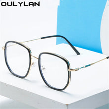 Load image into Gallery viewer, Oulylan Anti Blue Light Finished Myopia Glasses Men Women Oversized Shortsighted Eyewear Student Diopter -0.5 1.0 1.5 2.0 2.5