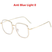 Load image into Gallery viewer, Oulylan Anti Blue Light Finished Myopia Glasses Men Women Oversized Shortsighted Eyewear Student Diopter -0.5 1.0 1.5 2.0 2.5