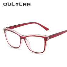 Load image into Gallery viewer, Oulylan Blue Light Blocking Eyeglasses Frame Women Fashion Anti Blue Light Glasses Frames Optical Computer Decorative Eyewear