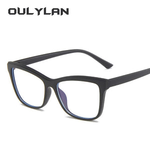 Oulylan Blue Light Blocking Eyeglasses Frame Women Fashion Anti Blue Light Glasses Frames Optical Computer Decorative Eyewear