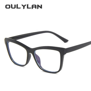 Oulylan Blue Light Blocking Eyeglasses Frame Women Fashion Anti Blue Light Glasses Frames Optical Computer Decorative Eyewear