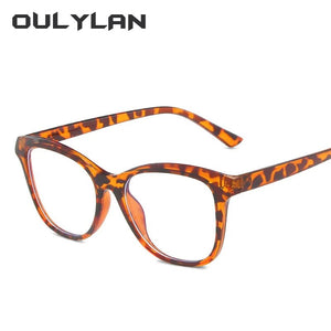 Oulylan Fashion Anti Blue Light Glasses Frame Women Transparent Computer Eyeglasses Ladies Prescription Spectacle Frame