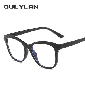 Oulylan Fashion Anti Blue Light Glasses Frame Women Transparent Computer Eyeglasses Ladies Prescription Spectacle Frame