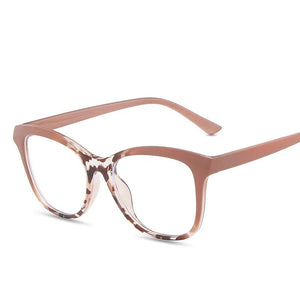Oulylan Fashion Anti Blue Light Glasses Frame Women Transparent Computer Eyeglasses Ladies Prescription Spectacle Frame