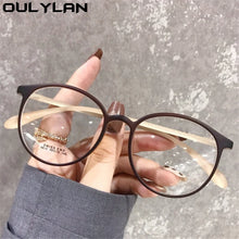 Carica l&#39;immagine nel visualizzatore di Gallery, Oulylan Finished Myopia Glasses  Minus Glasses Frame With Degree Round Women Nearsighted Eyewear 0 -1.0 1.5  2.0 2.5 To -6.0