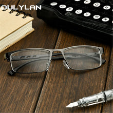 Load image into Gallery viewer, Oulylan Finished Myopia Glasses Women Men Vintage Square Metal Frame Design  Students Short Sight Eyewear for Unisex