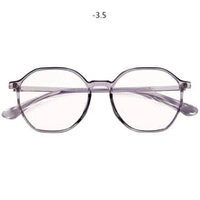 Load image into Gallery viewer, Oulylan Polygon Finished Myopia Prescription Glasses Men Women Optical Nearsighted Spectacle Frame with diopters minus -1.5 -2.0