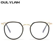 Load image into Gallery viewer, Oulylan Round Finished Myopia Glasses Women Men Cat Eye Nearsighted Eyewear Student Glasses with Diopters Minus -1.0 -1.5 -2.5