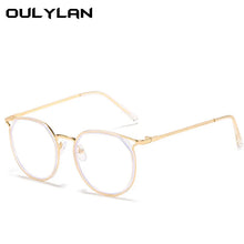 Load image into Gallery viewer, Oulylan Round Finished Myopia Glasses Women Men Cat Eye Nearsighted Eyewear Student Glasses with Diopters Minus -1.0 -1.5 -2.5