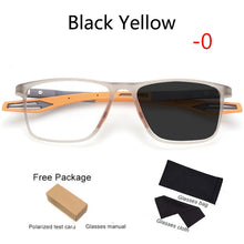 Carica l&#39;immagine nel visualizzatore di Gallery, Outdoor Photochromic TR90 Myopia Glasses Men Women Anti-Blue Ray Customizable Prescription Glasses External Sunshade Full frame