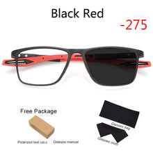 Carica l&#39;immagine nel visualizzatore di Gallery, Outdoor Photochromic TR90 Myopia Glasses Men Women Anti-Blue Ray Customizable Prescription Glasses External Sunshade Full frame
