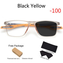 Carica l&#39;immagine nel visualizzatore di Gallery, Outdoor Photochromic TR90 Myopia Glasses Men Women Anti-Blue Ray Customizable Prescription Glasses External Sunshade Full frame