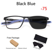 Carica l&#39;immagine nel visualizzatore di Gallery, Outdoor Photochromic TR90 Myopia Glasses Men Women Anti-Blue Ray Customizable Prescription Glasses External Sunshade Full frame