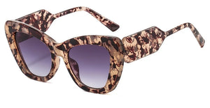 Oversized Cat Eye Sunglasses Women Trendy New Brand Designer Big Frame Gradient Sun Glasses Female Oculos de sol