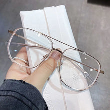 Load image into Gallery viewer, Oversized Finished Myopia Glasses Men Women Double Beam
Shortsighted Eyeglasses Computer Eyewear Diopter -1.0 1.5 2.0 2.5 To -4