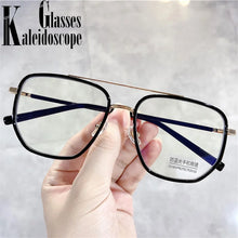 Load image into Gallery viewer, Oversized Finished Myopia Glasses Men Women Double Beam
Shortsighted Eyeglasses Computer Eyewear Diopter -1.0 1.5 2.0 2.5 To -4