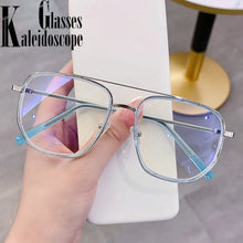 Load image into Gallery viewer, Oversized Finished Myopia Glasses Men Women Double Beam
Shortsighted Eyeglasses Computer Eyewear Diopter -1.0 1.5 2.0 2.5 To -4
