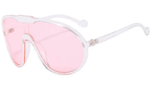 Carica l&#39;immagine nel visualizzatore di Gallery, Oversized One Piece Sunglasses Women Men Luxury Brand Designer Sunglasses Ladies Retro Pilot Gradient Eyewear Y2K