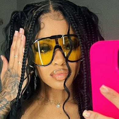 Oversized One Piece Sunglasses Women Men Luxury Brand Designer Sunglasses Ladies Retro Pilot Gradient Eyewear Y2K