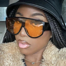 Load image into Gallery viewer, Oversized Pilot Sunglasses Women Classic Big Frame One Piece Sun Glasses Retro Vintage Shades Lady 2023 Oculos Gafas