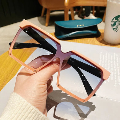 Oversized Women Sunglasses 2023 Big Frame Sun Glasses Men Luxury Brand Designer Eyeglasses Vintage Eyewear UV400