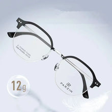 Load image into Gallery viewer, PARZIN Titanium Myopia Glasses Frame Women Retro Polygon Prescription Eyeglasses Men Round Optical Spectacles Eyewear 63003